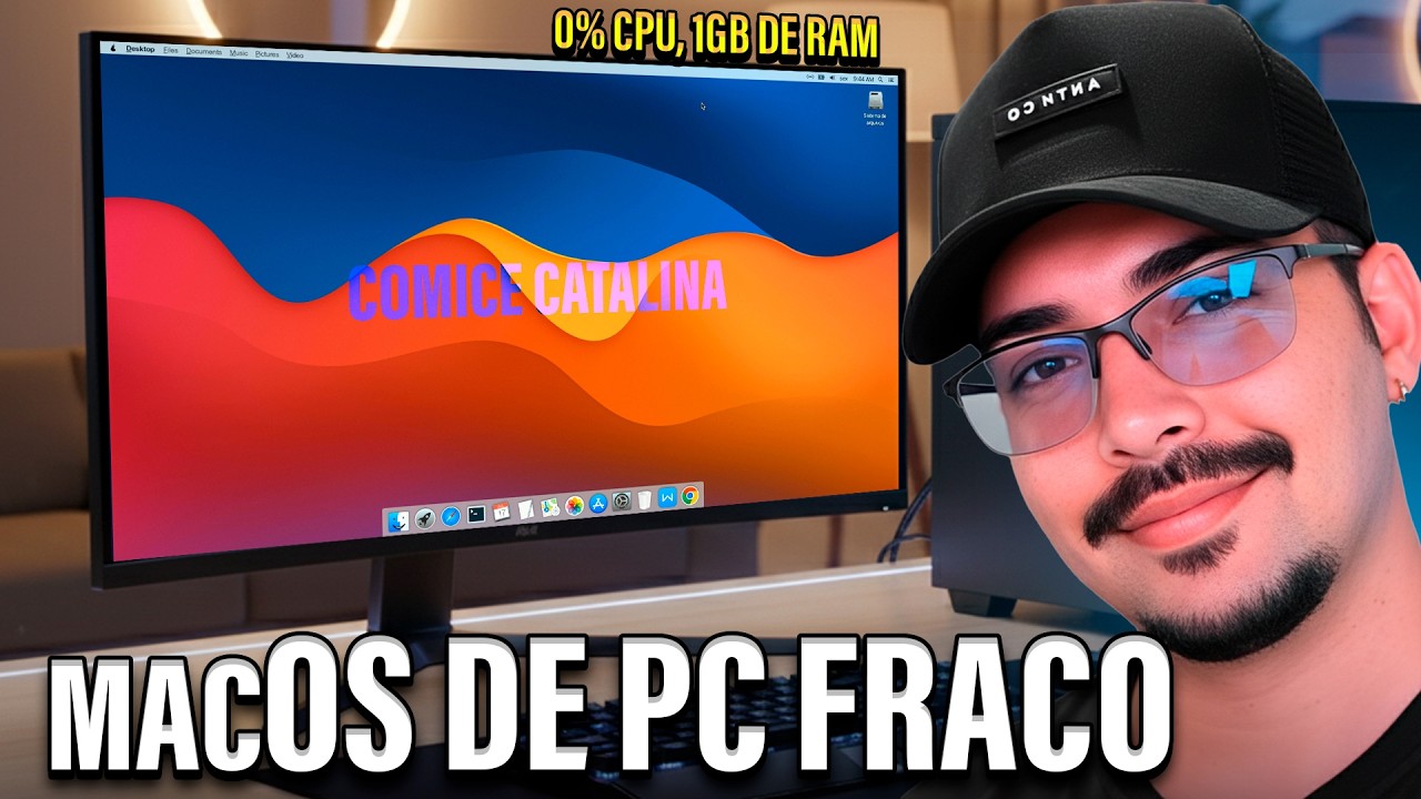 LANÇARAM o "macOS LEVE" DEFINITIVO! ⚡️ Roda LISO usa 0% CPU e 1GB RAM 🚀! (ComiceOS)