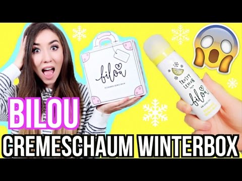 BILOU Cremeschaum BOX KOFFER (Frosty Lemon Bodylotions) - UNBOXING / auspacken + LIVE TEST Video
