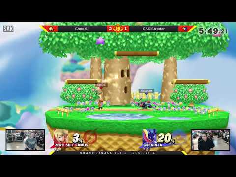 808s & Shieldbreaks Grand Finals - SAK|Stroder (Dr. Mario/Greninja) vs Shoe (Zero Suit Samus)