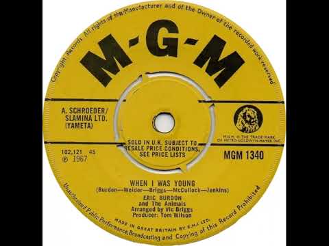 UK New Entry 1967 (157) Eric Burdon & The Animals - When I Was Young