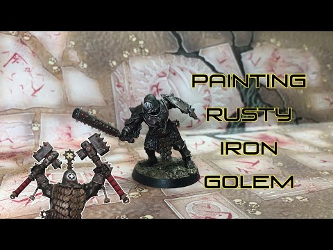 WARCRY: How to Speed Paint Iron Golem (or How I Learned To Stop Worrying and Love Weathering Powder)