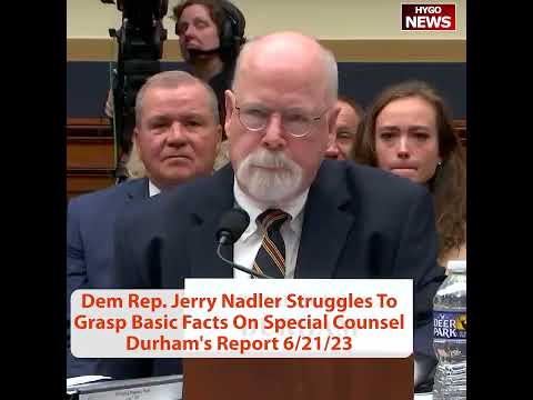 Nadler On Durham: $6.5M, Four Years, Missed Thumb Drive — "No Remedial Measures"