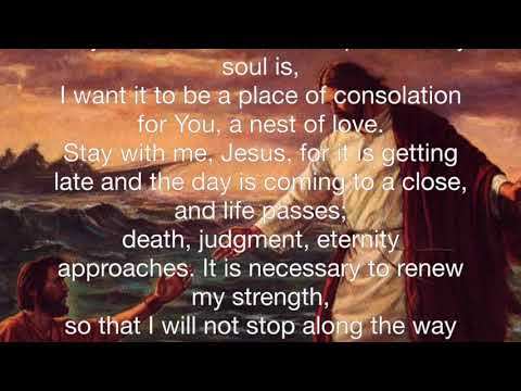 Stay With Me Lord- A Prayer by St. Padre Pio