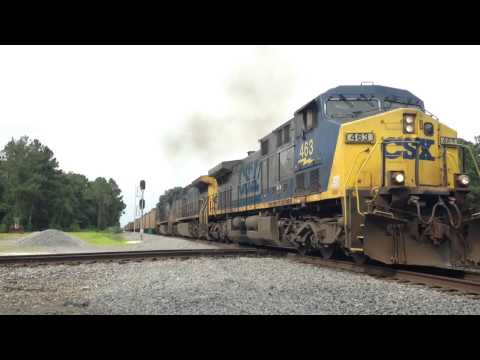 CSX T080 takes off out of Crawford,Fl.