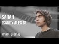 Piano Tutorial: How to play Sarah by Sandy Alex G
