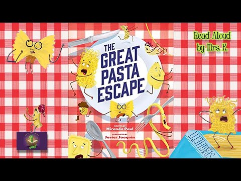 THE GREAT PASTA ESCAPE read aloud – A Funny Children’s picture book read along | Kids Learn to Read