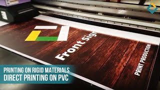 Printing on rigid materials: Direct printing on PVC sheet