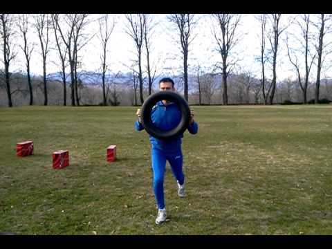 Paolo in action for Military Training- Lunge