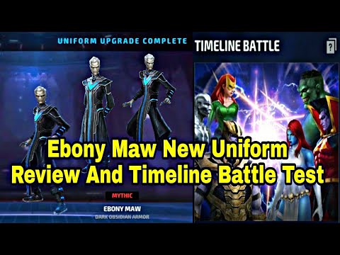 Ebony Maw New Uniform Review And Timeline Battle Test - Marvel Future Fight