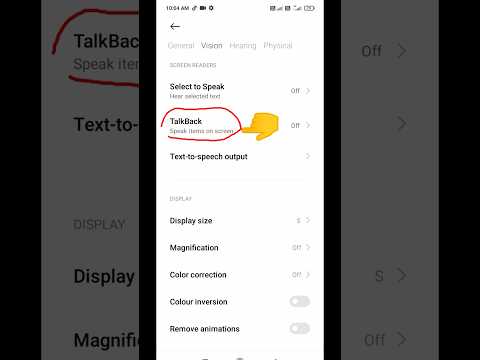 Redmi 9 activ Select to speak on // accessibility button