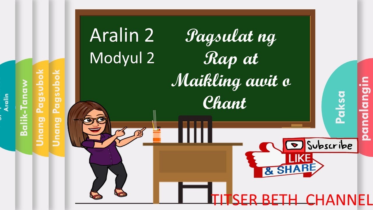 aralin 2 modyul 2 Pagsulat ng rap at Maikling awit o chant