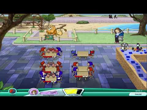 Diner Dash 4: Hometown Hero Walkthrough - Level #5 - Safari Cafe at the Zoo - Teen Boys
