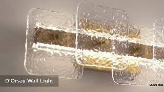 1_Watch a Video About the Possini Euro d'Orsay 18" Wide Brushed Champagne LED Wall Light
