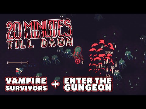 VAMPIRE SURVIVORS meets ENTER THE GUNGEON in this BULLET HELL ROGUELITE! (20 Minutes Till Dawn)
