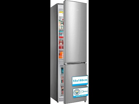 MIDEA Frigorífico Combi No Frost 55 cm ancho x 180 cm Inox - Nevera combi libre instalación 199 L