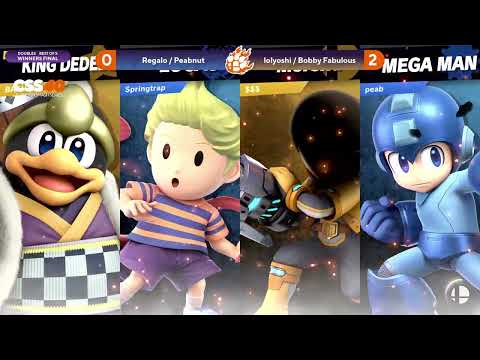 CSS 40 Doubles - WF - Bobby & lolyoshi (DDD/Gunner) vs. Regalo & Peabnut (Lucas/Mega Man) - SSBU