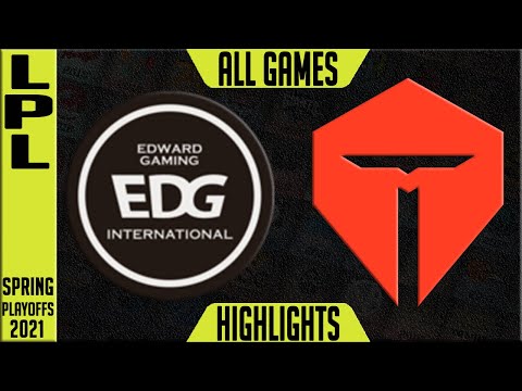 EDG vs TES Highlights ALL GAMES | LPL Playoffs Spring 2021 Round 4 | Edward Gaming vs Top Esports