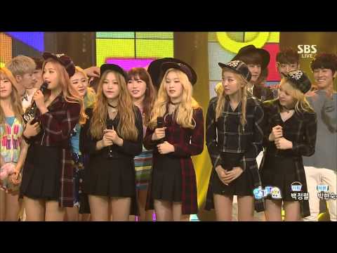 150329 Red Velvet 2nd Win Ice Cream Cake Number 1 @Inkigayo HD