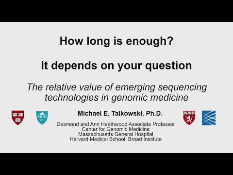E05.1 How long do we need? The relative value of emerging sequencing technologies
