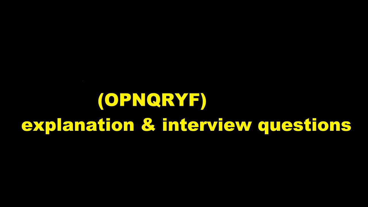 open query file (OPNQRYF) explanation and interview questions in as400