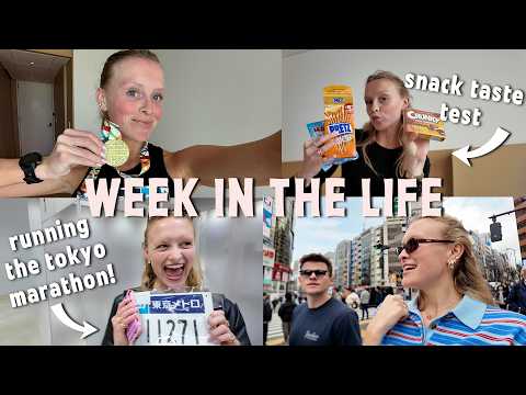 tokyo vlog: I PRed!! marathon prep, full race recap, shopping + matcha