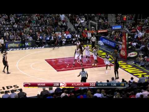 Goran Dragic beautiful set-up for Deng 3 (2016.02.19)