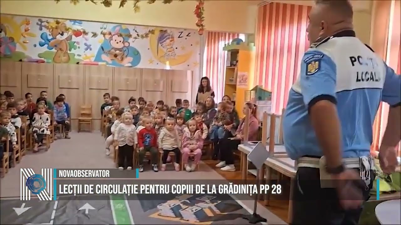 Lecții de circulație pentru copiii de la Grădinița PP 28