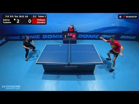16:45 Zakhar Tiuliahin - Maksym Deineha 26.07.2023 TT Euro.Cup Ukraine Star. Table 3