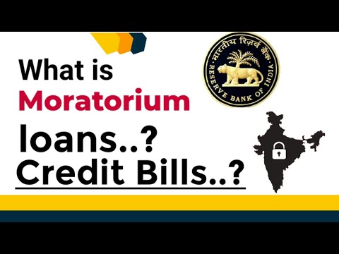 what is Moratorium | | RBI moratorium credit card  -TELUGU