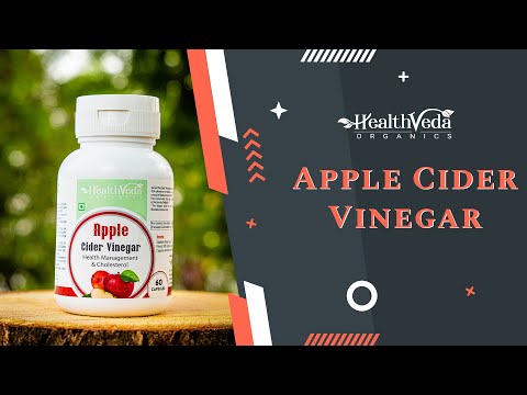 Health Veda Organics Apple Cider Vinegar for Weight Loss Management, 60 Capsules