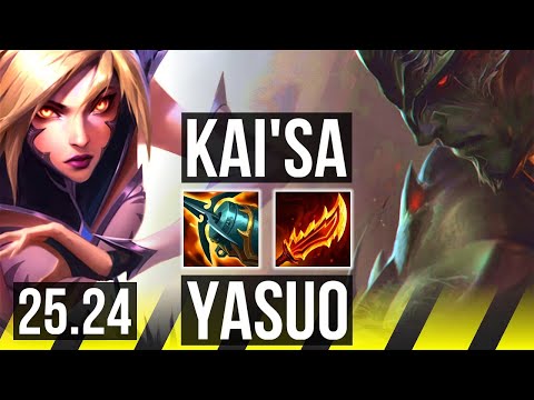 KAI'SA & Alistar vs YASUO & Pantheon (ADC) | Perfect KDA: 9/0/6 | KR Challenger | 25.24