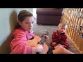 Lydia sings to her Down Syndrome brother Bo “You are my Sunshine”