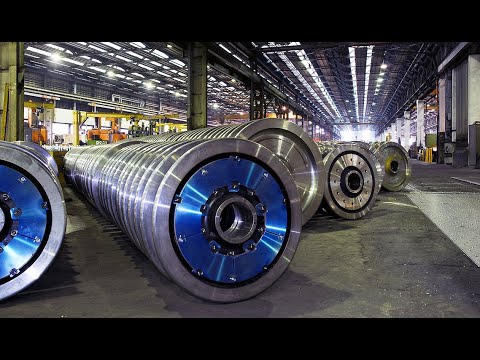 How Train Wheels Are Made. Amazing Repair & Maintenance Train Wheel Process