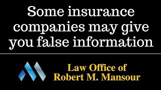 preview picture of video 'Canyon Country Personal Injury Lawyer Robert Mansour on Insurance Companies'