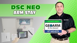 DSC PowerSeries Neo: How to Arm Stay with Touchscreen