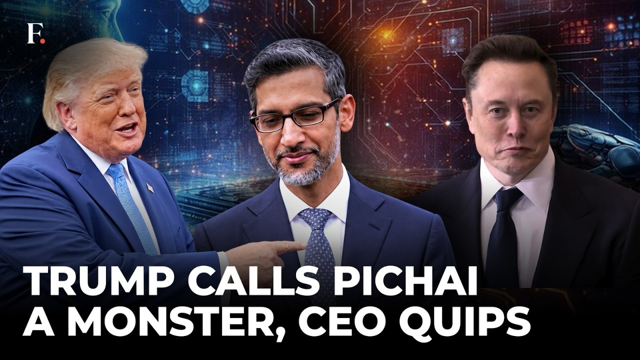 'Well, It's SI Not AI....' Sundai Pichai's Epic Response After Trump's 'Monster' Barb On Cam | Watch