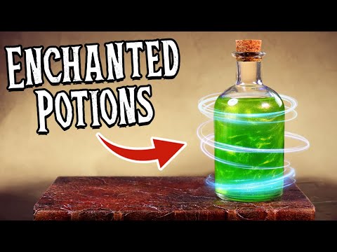 We made magical swirling Halloween Witch's Potions!