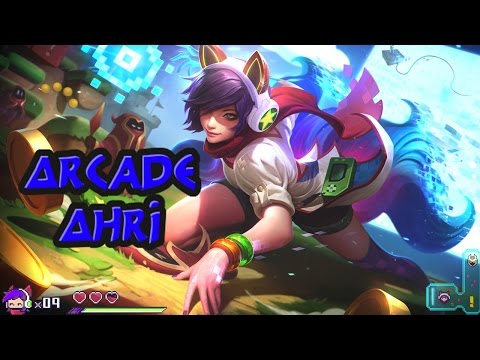 Arcade Ahri Skin Spotlight - Pre Release - LOL [S6]