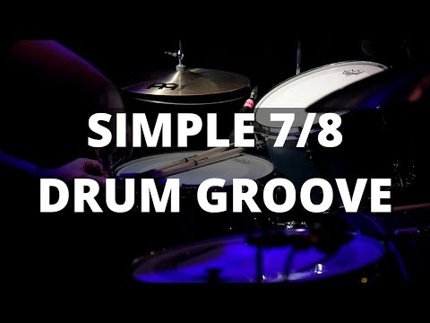 WMDRUMS - Simple 7/8 Drum Groove Lesson