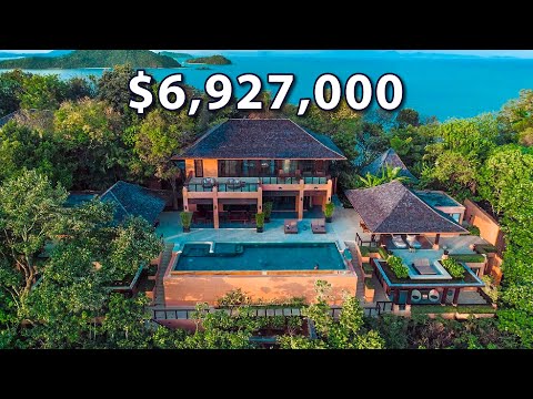 Touring a LUXURIOUS $6.9M 360 DEGREE VIEW home in Cape Panwa , Phuket ,Thailand