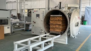 Công nghệ mới Lò sấy gỗ bằng sóng cao tần | hút chân không sấy gỗ dầy mau khô