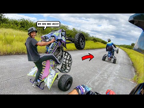 BIG 450 QUAD BATTLE GOING DOWN AT THE LOT!