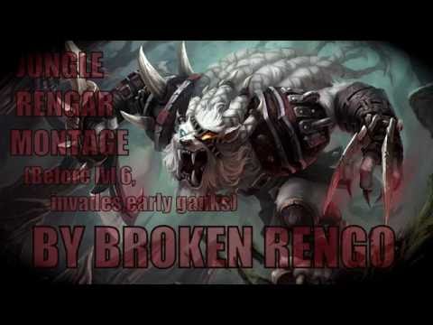 Broken Rengo | Jungle Rengar Montage (Before 6,invades,early ganks + late game stuff) #1