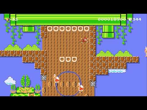 [SDB] 5-1 Conveyor Canopy Clamor by Gratoffie - SUPER MARIO MAKER - NO COMMENTARY 1ay