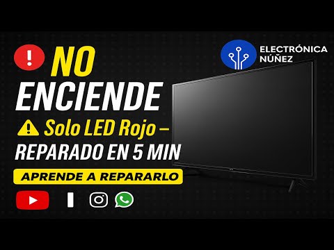 👉mi televisor no prende solo enciende el led rojo📌 aprende como reparar tv lg que no enciende✅