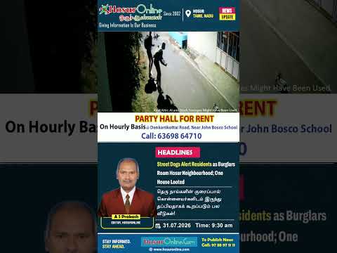 Residents Say Street Dogs Alerted Hosur Neighbourhood During Burglary; One House Looted