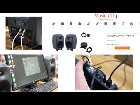 GENELEC GLM4 8330APM, branchement, calibration enceintes home studio