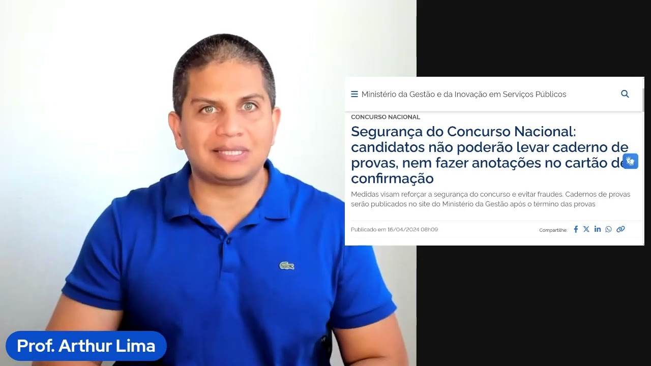 CONCURSO UNIFICADO - ABSURDO - CANDIDATOS NÃO PODERÃO CONFERIR O GABARITO PRELIMINAR