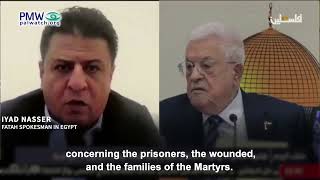Fatah spokesman saying how Abbas will continue to embrace terrorists