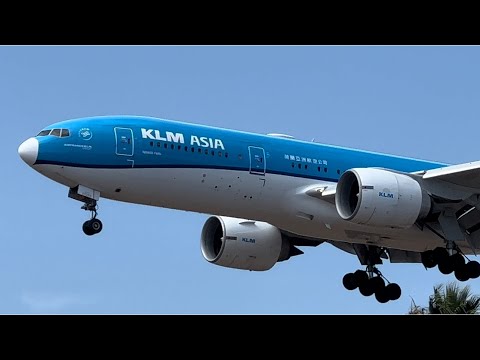 KLM ASIA 🇳🇱FLIGHT KL603/KLM603 AMS-LAX Boeing 777-206(ER) PH-BQI